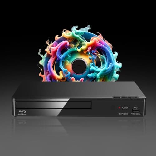 Image of MULTIREGION Blu-ray Player Compatible with Panasonic DMP-BD84EB-K 2D - LAN (No WiFi) for DVD Regions 1-8 - Blu-ray Region B - DMP-BD84