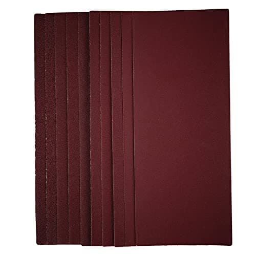 Image of Draper 57373 1/2 Sanding Sheets, 115 x 280mm, Assorted Grit (Pack of 10)