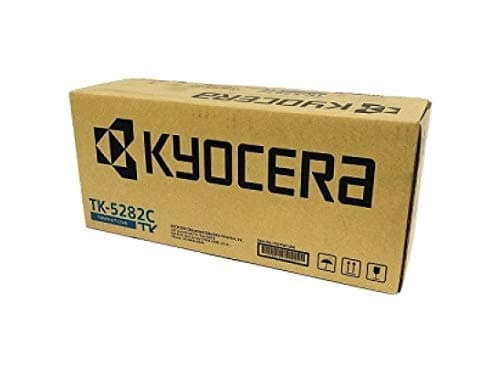 Image of Kyocera 1T02TWCUS0 Model TK-5282C Cyan Toner Kit For use with Kyocera ECOSYS M6235cidn, M6635cidn and P6235cdn A4 Multifunctional Printers; Up to 11000 Pages Yield at 5% Average Coverage