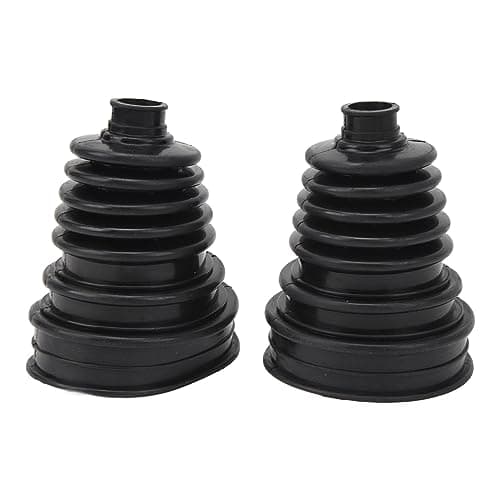Image of 2pcs CV Joint Boot Kit, Universal Flexible Boots for Cars Silicone Cover Replacement Kit Front and Rear Axle Repair Tools Constant Velocity with 4 Stainless Steel Clamps