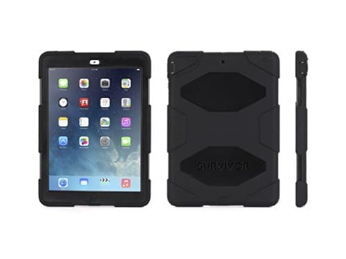 Image of Griffin Survivor Military Case with Kick Stand for iPad Air - Black