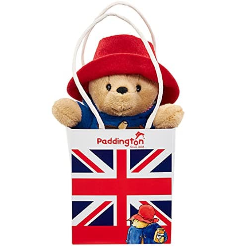 Image of Rainbow Designs Official Paddington Bear Soft Toy - Soft Plush Teddies for Babies and Toddlers - Perfect Unisex Paddington Teddy Bear, 8 x 13.5 x 13 cm, Blue,red