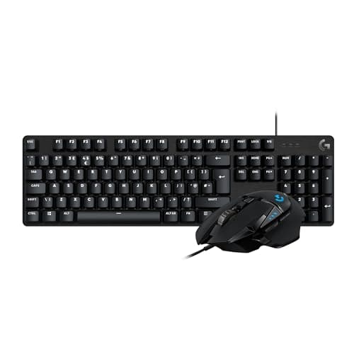 Image of Logitech G502 HERO Wired Gaming Mouse + G413 SE Full-Size Mechanical Gaming Keyboard, HERO 25K Sensor, 11 Programmable Buttons, Backlit Keyboard with Tactile Mechanical Switches, Anti-Ghosting - Black