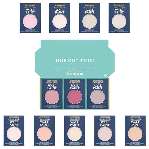 Image of Rust-Oleum Wall Paint in Chalky Finish - Sweet Pinks Tester Box