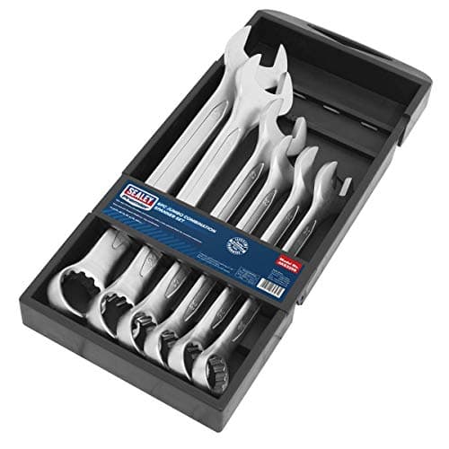 Image of Sealey AK63259 6pc Super Jumbo Combination Spanner Set