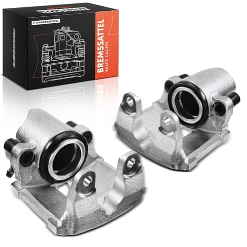 Image of Frankberg 2x Brake Caliper Disc Brake Front Axle Left Right Compatible with 5 Series E39 5 Series Touring E39 7 Series E38 X3 E83 X5 E53 Replace# 34111163304