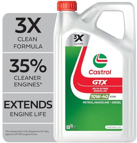 Image of Castrol GTX 10W-40 A3/B4 Engine Oil 5L