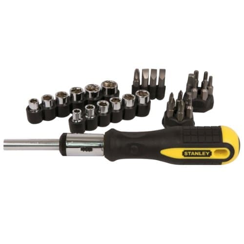 Image of Stanley 054925 Ratchet Screwdriver Set (29-Pieces)