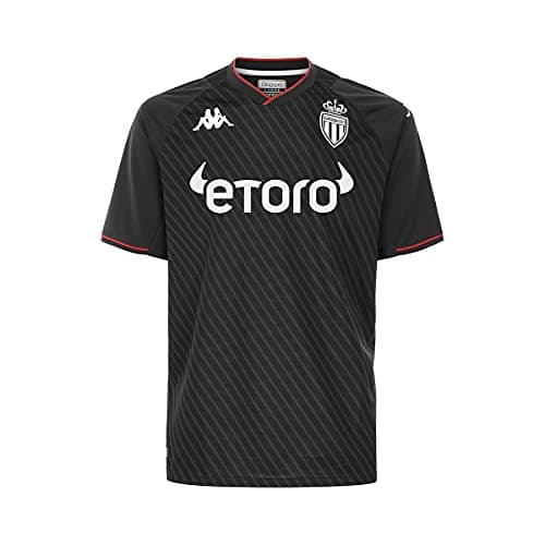 Image of Kappa Unisex_Child Kombat Away AS MÓNACO T-Shirt, No Name, 14 Years