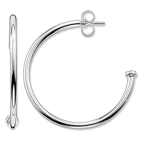 Image of Thomas Sabo Women Hoop Earrings Karma Beads 925 Sterling Silver CR590-001-12