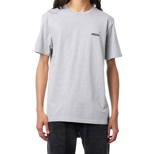 Image of Vans Men's Scripted SS Tee, Athletic Heather and Black, XXL