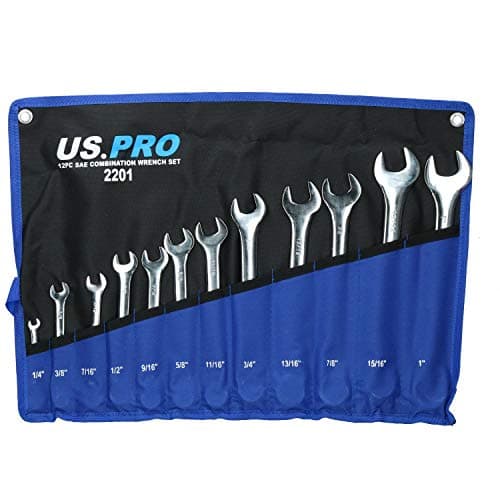 Image of AB Tools AF Imperial SAE Combination Wrench Spanner Set 1/4" – 1” 12pc Set