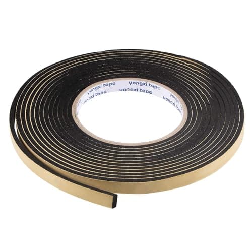 Image of Recogwood Sealing Foam Tape 10mm(W) x 3mm(T) x 5M/16.4ft(L), Self Adhesive Weather Strip for Window Door Insulation