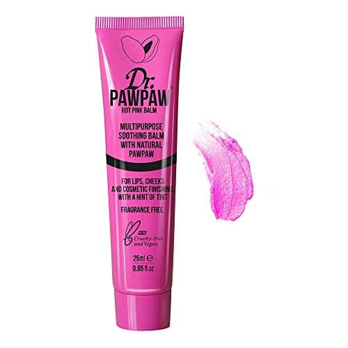 Image of Dr.PAWPAW Hot Pink Tinted Balm, Multi-Purpose Natural No Fragrance, for Hydrating Lips, Skin, Hair, Cuticles, Nails & Beauty Finishing (25 ml)