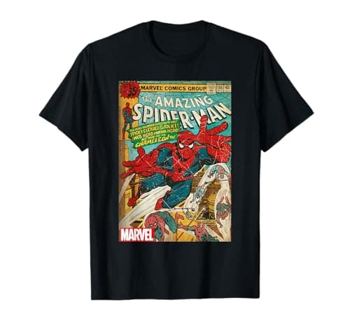 Image of Marvel Spider-Man Vintage Comic Cover T-Shirt
