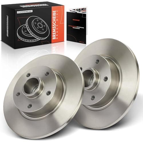Image of Frankberg Brake Disc Set incl. 2x Discs Rear Solid Ø280mm Compatible with Vivaro X82 Trafic III JG FG EG Replace# 95516956, 4422288