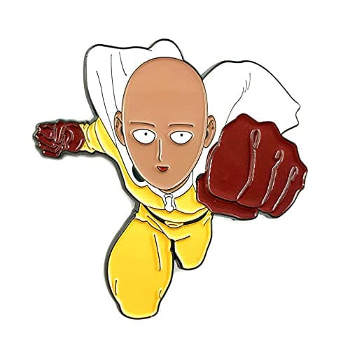 Image of Zhongkaihua One Punch Man Saitama Tatsumaki Badge Anime Collection Souvenir Metal Badge Rucksack Decoration Christmas Birthdays for Fans Gifts