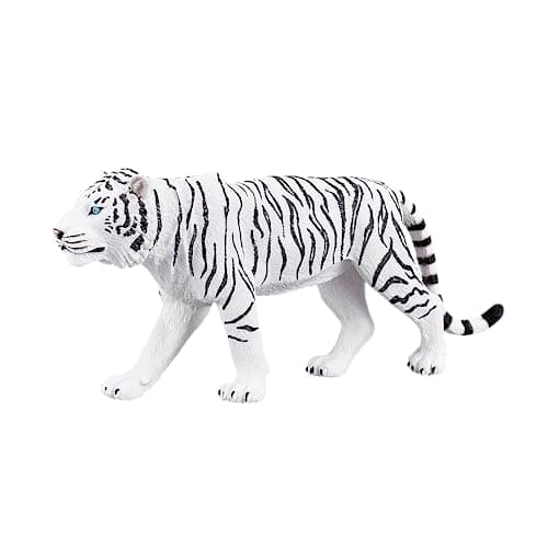 Image of MOJO White Tiger Wildlife Animal Model Toy Figure