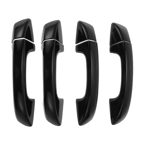 Image of Motoforti Car Door Handle Cover Trim, Side Door Handle Cover, for VW Golf MK6 2009-2012, ABS Black 1 Set