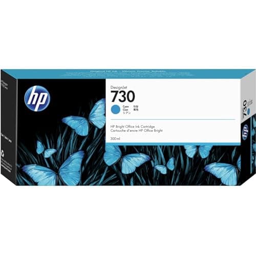Image of HP Original Ink Cartridge Compatible with Designjet Series, 300 ml, Cyan