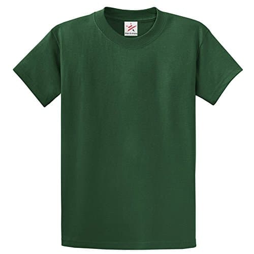 Image of Stars and Stripes Plain Bottle Green T Shirt Unisex Tshirts Bottle Green XX-Large 100% Rich Soft Cotton T Shirt