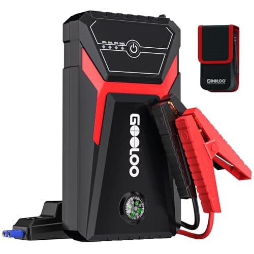 Image of GOOLOO Jump Starter Power Pack, Car Battery Booster Jump Starter for 12V Vehicle(Up to 6.0L Gas,4.0L Diesel), Jump Pack and Jump Starters, With Smart Jumper and LED Torch