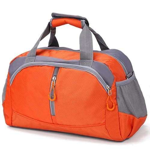 Image of YYKSYDPT Cabin Bags 40x20x25 Underseat Handbag for Women and Men Carry Small Lightweight Holdall Bag Hand Flight Travel Duffel Bag. (Orange)