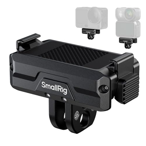 Image of SMALLRIG Magnetic Adapter Holder Dual-Mount Support for DJI Osmo Action 6/Osmo Nano, Bidirectional Quick Release Magnetic Folding Adapter Mount with 2-Prong Mount and 1/4"-20 Threaded Hole - 5890