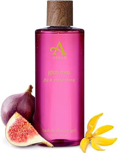 Image of Arran Sense of Scotland Glen Rosa Bath & Shower Gel (300ml) Fig & Ylang Ylang Scented Body Wash with Pro-Vitamin B5