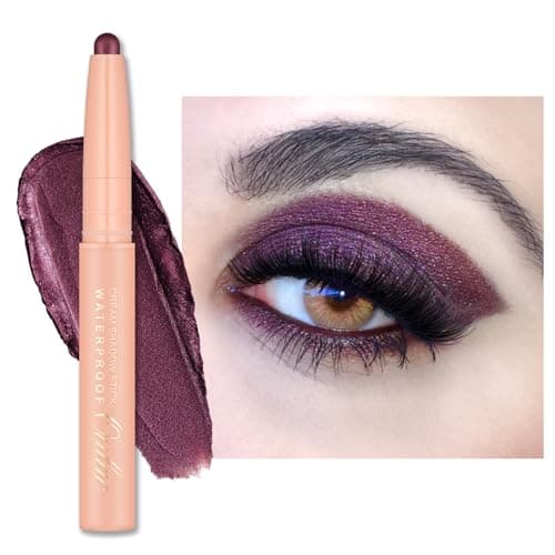 Image of Oulac Twist-Up Burgundy Eyeshadow Stick – Twist-Up Crayon, Creamy Blendable Texture, Vegan & Cruelty-Free Eye Makeup, 1.25g, 12 Lilac Fairy