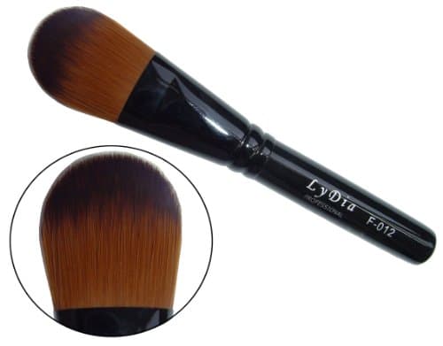 Image of LyDia professional black foundation/concealer/face mask cosmetic makeup brush F-012 (Length: 13.50cm / 5.4 inches)