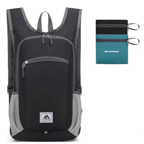 Image of flintronic Foldable Backpack, Ultra Lightweight Rucksack, 16L Hiking Backpack, Unisex Packable Backpack For Men Women, Waterproof Travel Daypack For Outdoor Sport Biking Hiking Climbing