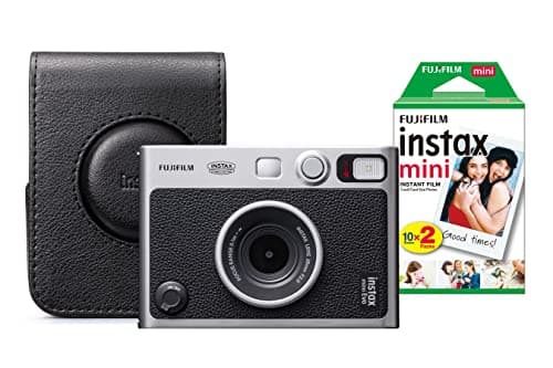 Image of Fujifilm Instax Mini Evo Hybrid Instant Camera inc 20 Shots & Case - Black