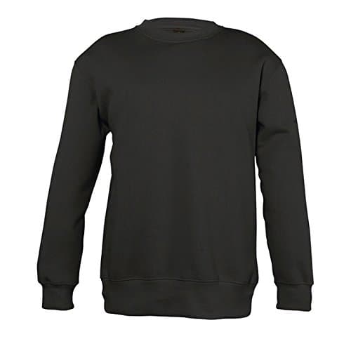 Image of SOLS New Supreme Kids Unisex Children's Sweatshirt, Black/White, 04A