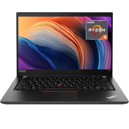 Image of Lenovo Thinkpad T14 (Gen 1) 14" FHD Business Laptop, AMD Ryzen 5 Pro 4650U 2.1Ghz, 16GB DDR4, 512GB NVMe SSD, Webcam,US Keyboard, Windows 11 Pro (Renewed)
