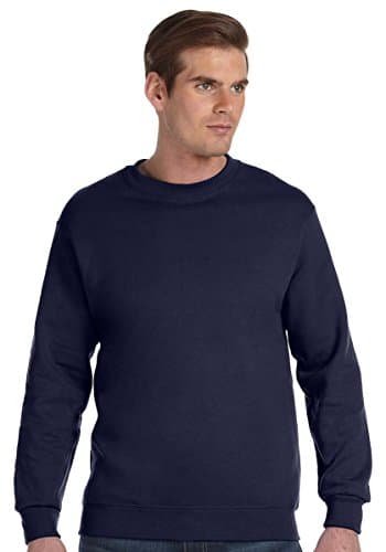 Image of GILDAN Men's 50/50 Adult Crewneck Sweatshirt, Blue (Navy), M UK