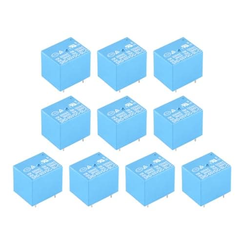 Image of Fasizi 10Pcs SRD 05VDC SL C Relay 5-Pin Power 5V DC Electrical Relay for Household Appliance Boards Low Voltage Control Systems