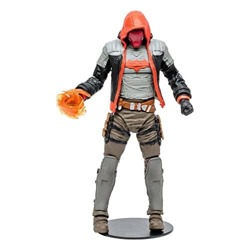 Image of McFarlane Toys, DC Gaming 7-inch Red Hood Action Figure with 22 Moving Parts, Collectible DC Batman Arkham Knight Figure with Stand Base and Unique Collectible Character Card – Ages 12+