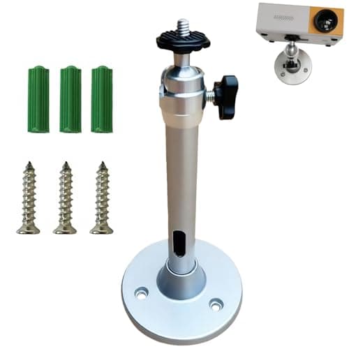 Image of Zpeiran Ceiling Projector Mount,Universal Projector Wall Mount, 360° Swivel & 90° Tilt, Stand Fits Most Projectors (5 lbs Capacity)