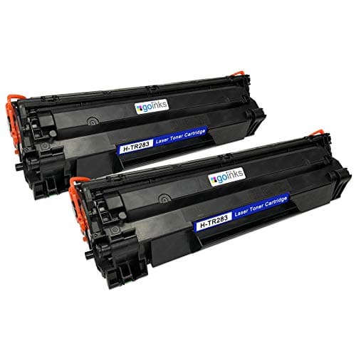 Image of Go Inks Compatible CF283A (83A) Laser Toner Cartridge – 2 Pack of Replacements for HP LaserJet Pro Printers – Page Yield: 1,500-2x Black