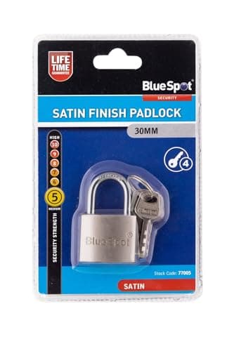 Image of Blue Spot 77005 30 mm Satin Finish Padlock