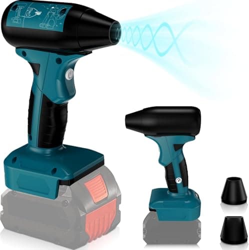 Image of Mini Jet Blower Turbo Fan for Bosch GBA Professional 18V Battery, 4-Speed Mini Blower, Air Duster, Industrial Fan, for Cleaning, Hair Drying, Car, Camping (No Battery)