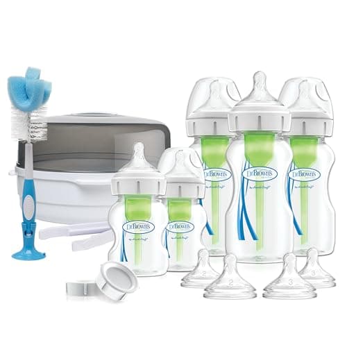 Image of Dr. Brown's Options Plus Anti-Colic Feeding Baby Bottles for Newborn Giftset