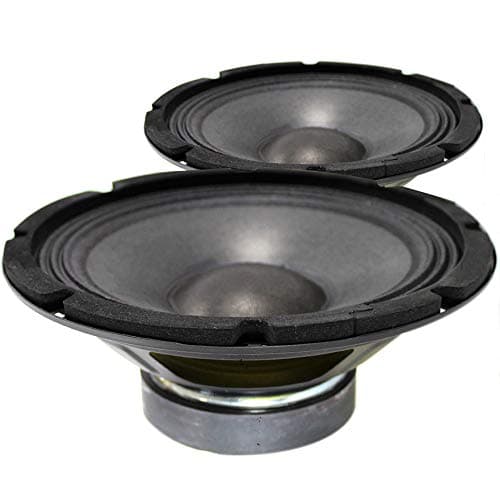 Image of Skytec SP800 Replacement Speaker Drivers Pair 8-Inch 200W 4 Ohm PA Speaker Chassis Cone Audio Component with 38mm Voice Coil and Vented Magnets for DIY and Repairs (Set of 2)