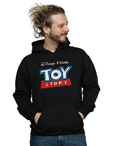 Image of Disney Men's Toy Story Cartoon Logo Hoodie Black XXXX-Large