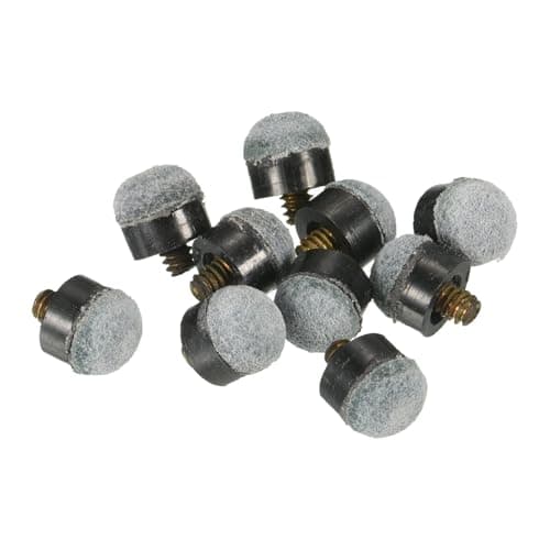 Image of TA-VIGOR 10pcs 11mm Screw On Pool Cue Tips, Snooker Cue Tips Replacement, Pool Billiard Stick Tips, Billiard Cue Tip Repair Kit Accessories for Snooker Pool Cues