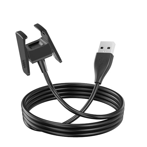 Image of TwinkleHom 3.3Ft Charger for Fitbit Charge 2, Replacement USB Smartwatch Charging Cable Compatible with Fitbit Charge 2 UK Fitness Tracker (100cm, Black)