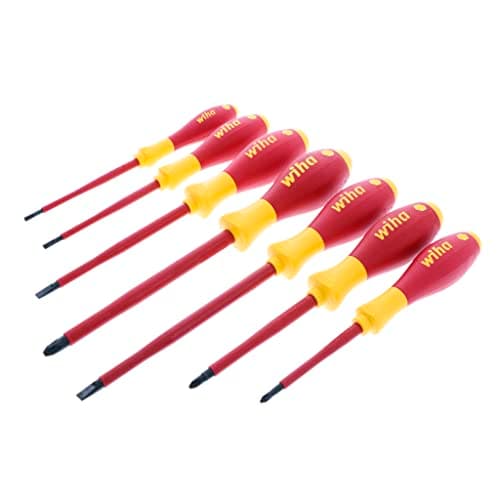 Image of Wiha 32099 Long Reach Insulated Screwdriver Set 7-Piece