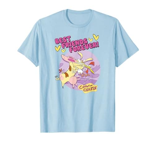 Image of Cow and Chicken Best Friends T-Shirt