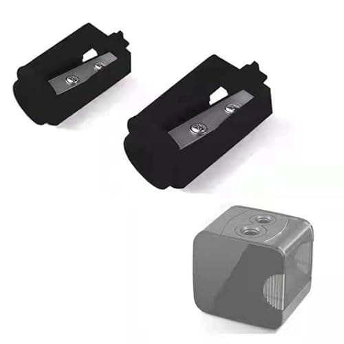 Image of Electric Pencil Sharpener Blades, JIJICZ Sk5 Spare Replacement Blade for Electronic Sharpeners,6-8mm and 8-12mm, Black